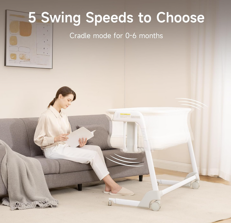 Rever Bebe Smart Dream Electric Rocking Bedside Co Sleeper