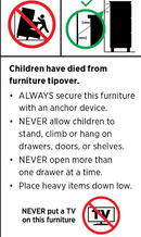 Rever Bebe Classic 3 drawer chest with changing tray Peral White