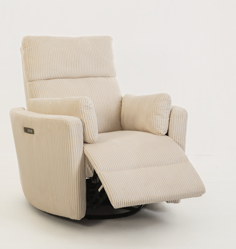 Rever Bebe Milano Glider Nursery Electric Swivel Rocker Recliner