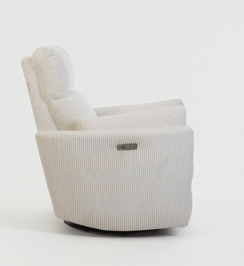 Rever Bebe Milano Glider Nursery Electric Swivel Rocker Recliner
