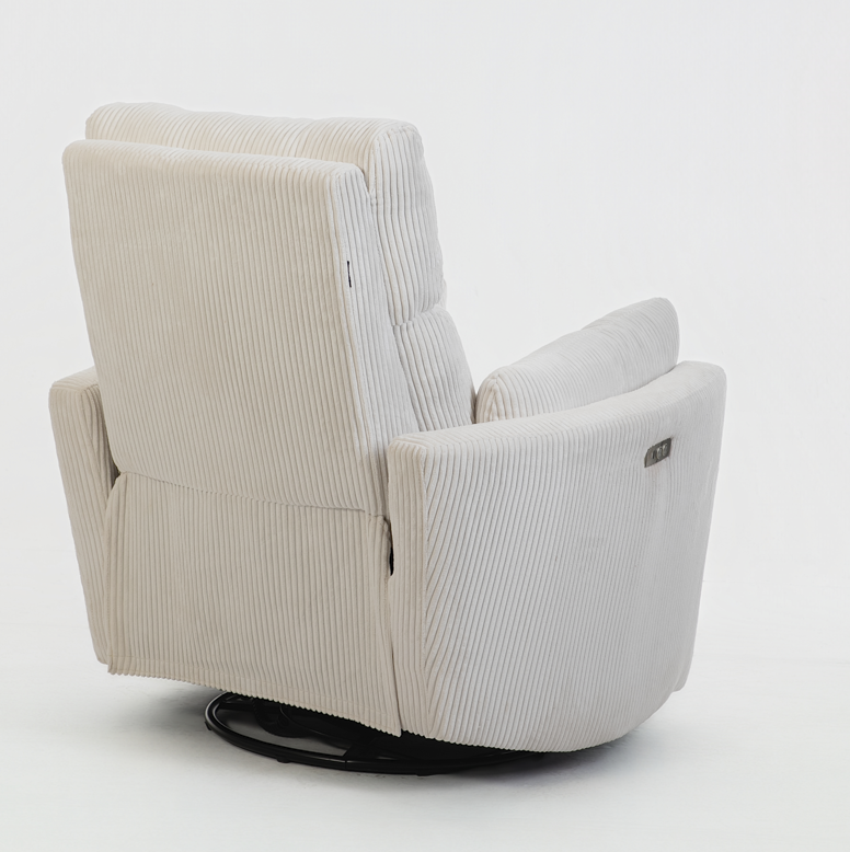 Rever Bebe Milano Glider Nursery Electric Swivel Rocker Recliner
