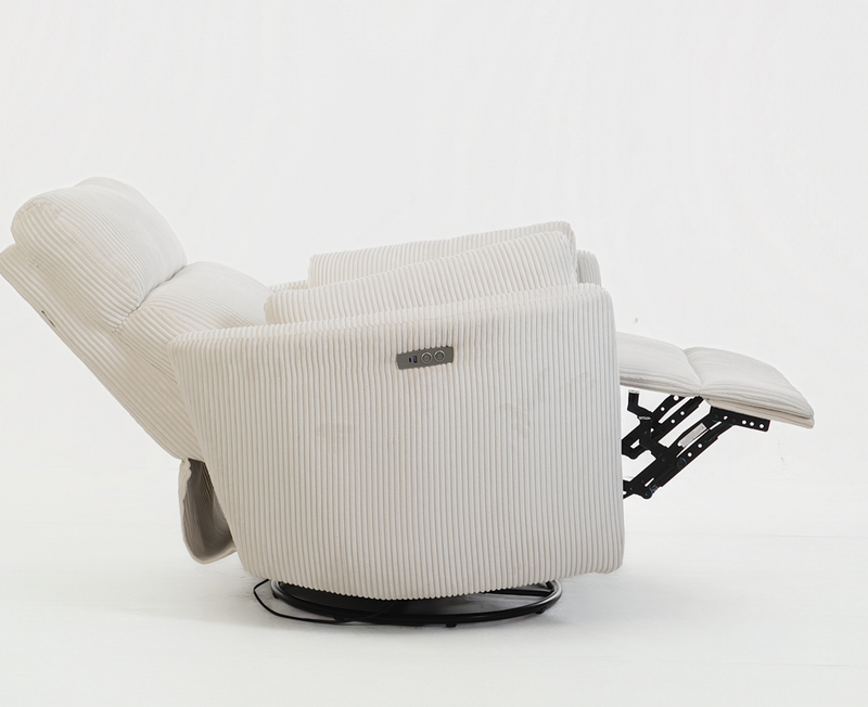 Rever Bebe Milano Glider Nursery Electric Swivel Rocker Recliner