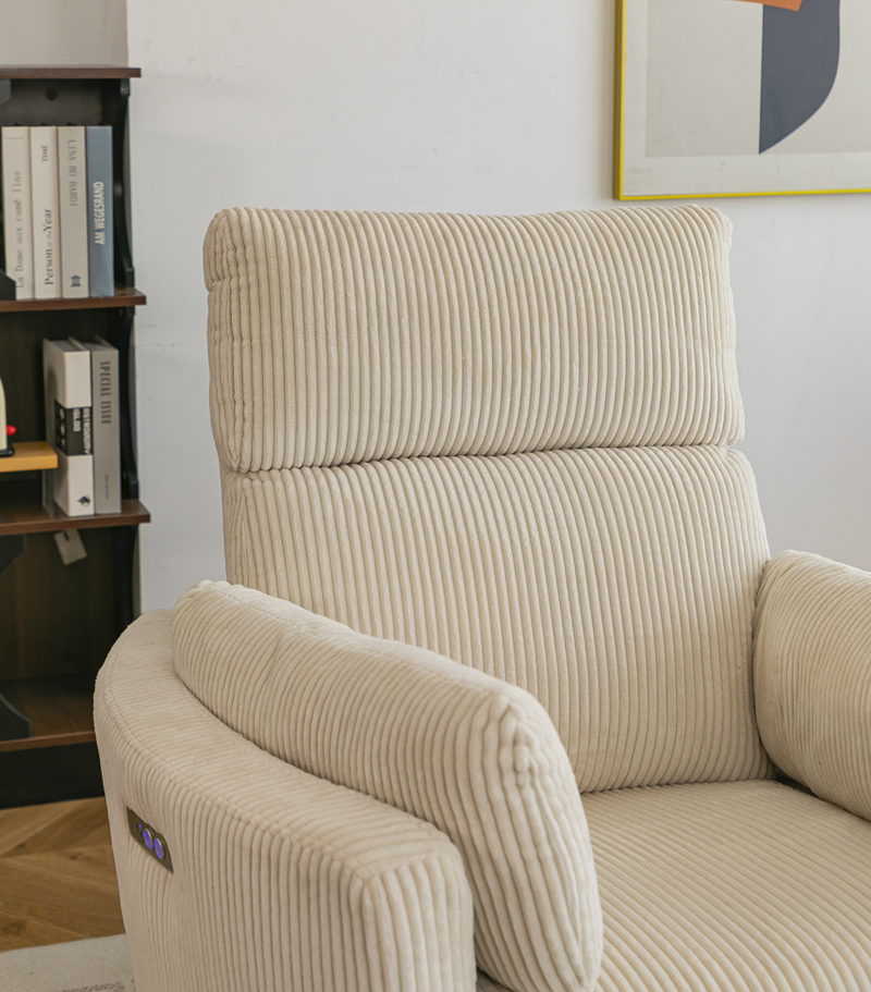 Rever Bebe Milano Glider Nursery Electric Swivel Rocker Recliner