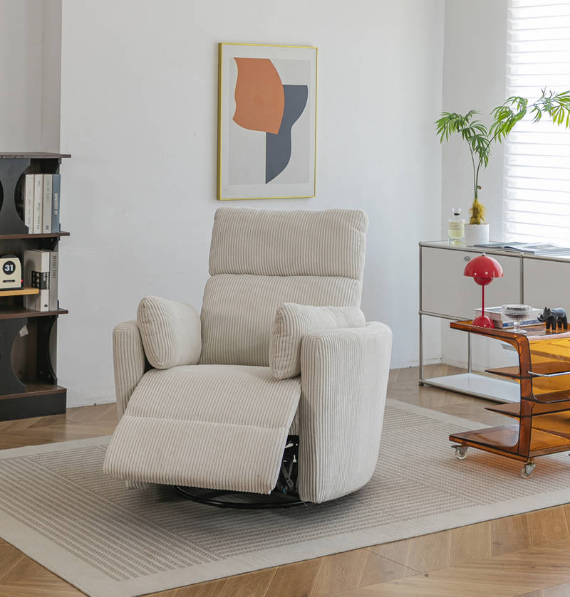 Rever Bebe Milano Glider Nursery Electric Swivel Rocker Recliner