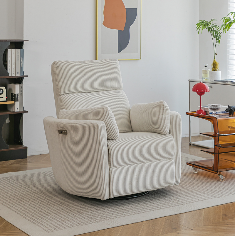 Rever Bebe Milano Glider Nursery Electric Swivel Rocker Recliner