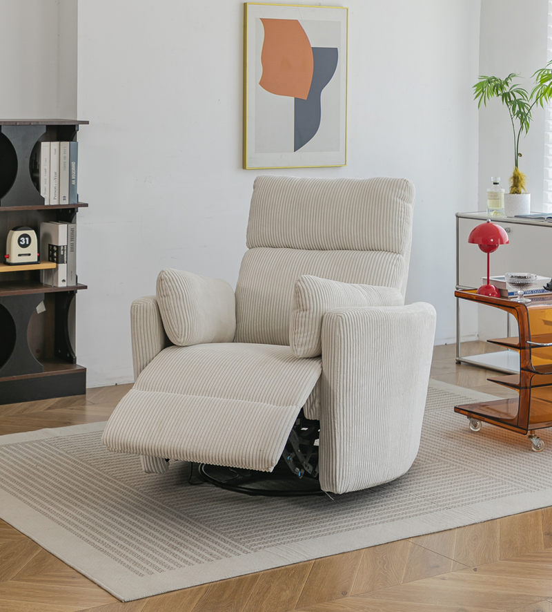 Rever Bebe Milano Glider Nursery Electric Swivel Rocker Recliner