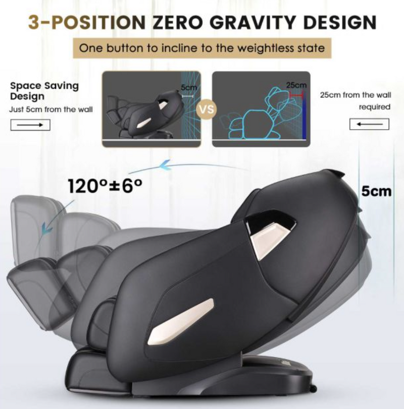 Costway Zero Gravity Shiatsu Massage Chair with Full Body Air Bags