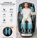 Costway Full Body 3D Massage Recliner Chair with Double SL Track and 12 Auto Modes