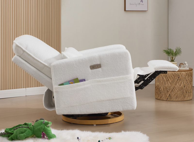 Rever Bebe Serena Electric Recliner Glider Nursery Chair