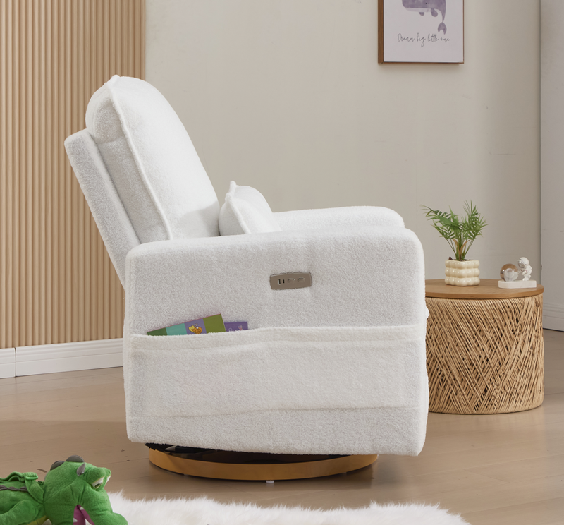 Rever Bebe Serena Electric Recliner Glider Nursery Chair