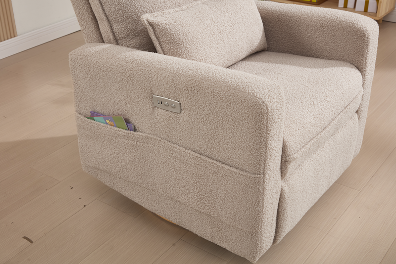 Rever Bebe Serena Electric Recliner Glider Nursery Chair