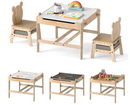 Rever Bebe Kids 4-in-1 Activity Table & Chairs Set