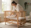 Rever Bebe Agra Cot Sandsonte with Mattress