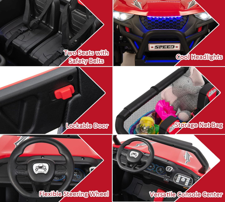 2-Seater Ride on Car/beach buggy , 12V Electric UTV w/Remote Contro