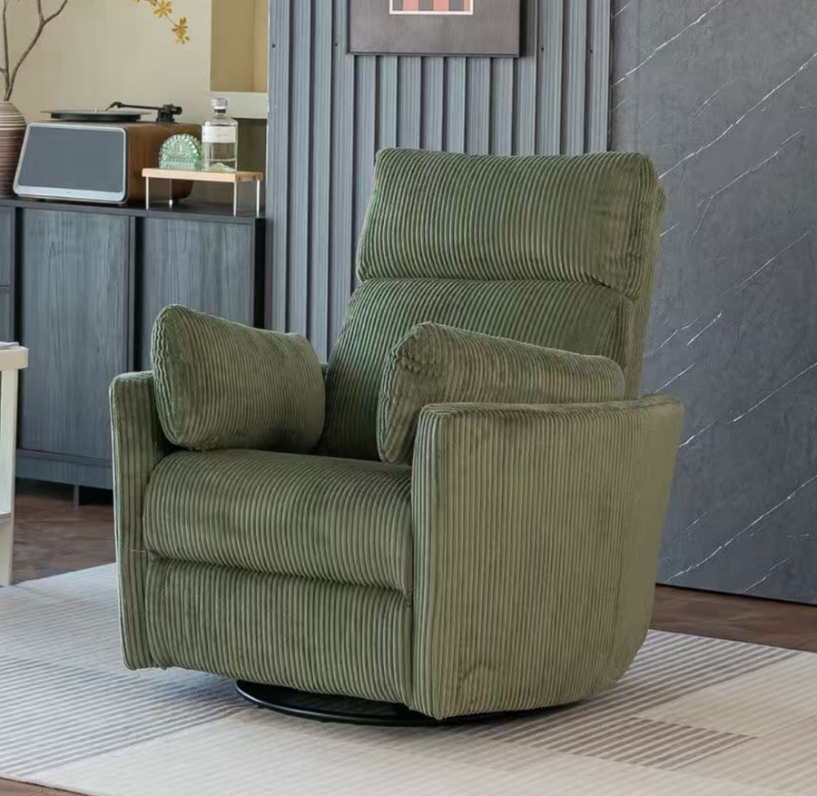 Rever Bebe Milano Electric Recliner — Olive Green