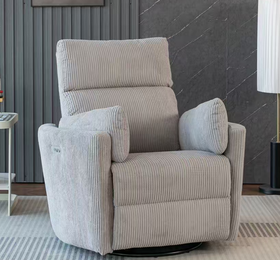 Rever Bebe Milano Electric Recliner — Willow Grey