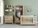 Rever Bebe Classic Cot, Chest and wardrobe 3 Piece Package (Ash)
