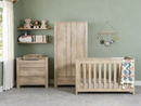 Rever Bebe Classic Cot, Chest and wardrobe 3 Piece Package (Ash)