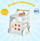 Rever Bebe  6-in-1 Wooden Baby Walker