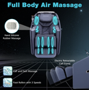 Costway Immersion 63 4D Full Body Massage Chair with Heating Shawl and Airbags