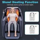 Costway Immersion 63 4D Full Body Massage Chair with Heating Shawl and Airbags