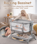 DreamNest 4 in 1 Baby Bedside Sleeper w/Rocking Mode