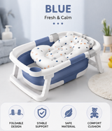Rever Bebe Foldable Bath with thermometer and Mat V2