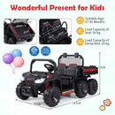 24V 2-Seater Ride-On Dump Truck with Electric Dump Bed and Music Lights for Kids - Black - product detail 3