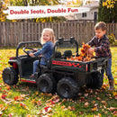 24V 2-Seater Ride-On Dump Truck with Electric Dump Bed and Music Lights for Kids - Black - product detail 4