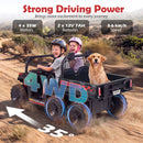 24V 2-Seater Ride-On Dump Truck with Electric Dump Bed and Music Lights for Kids - Black - product detail 8