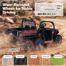 24V 2-Seater Ride-On Dump Truck with Electric Dump Bed and Music Lights for Kids - Black - product detail 9