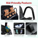 24V 2-Seater Ride-On Dump Truck with Electric Dump Bed and Music Lights for Kids - Black - product detail 10