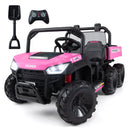 24V 2-Seater Ride-On Dump Truck with Electric Dump Bed and Music Lights for Kids - Pink - product detail 2