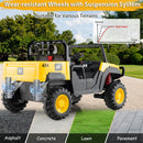 24V Ride-On UTV 4WD Licensed Caterpillar with Dump Bed - Yellow - product detail 8