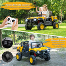 24V Ride-On UTV 4WD Licensed Caterpillar with Dump Bed - Yellow - product detail 4
