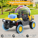 24V Ride-On UTV 4WD Licensed Caterpillar with Dump Bed - Yellow - product detail 5