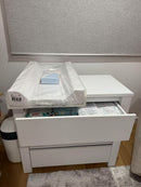 Rever Bebe Classic 3 drawer chest with changing tray Peral White