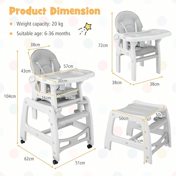 Rever Bebe Baby High Chair