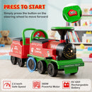 Ride-On Train with Carriage 6V 2-Seater Battery Powered Ride-On Toy with Under-Seat Storage - Green - product detail 6