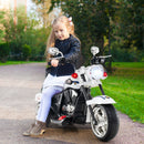 6V Kids Motorcycle 3-Wheel with Headlight and Horn White - White - product detail 1