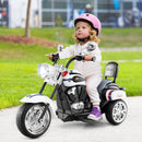 6V Kids Motorcycle 3-Wheel with Headlight and Horn White - White - product detail 2