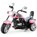 6V Kids Motorcycle 3-Wheel with Headlight and Horn White - Pink - product detail 4