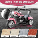 6V Kids Motorcycle 3-Wheel with Headlight and Horn White - Pink - product detail 9