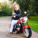 6V Kids Motorcycle 3-Wheel with Headlight and Horn White - Red - product detail 2