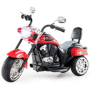 6V Kids Motorcycle 3-Wheel with Headlight and Horn White - Red - product detail 4