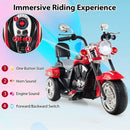 6V Kids Motorcycle 3-Wheel with Headlight and Horn White - Red - product detail 7