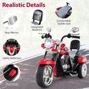 6V Kids Motorcycle 3-Wheel with Headlight and Horn White - Red - product detail 9
