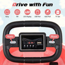 6V Electric Kids' Ride-On Bumper Car with 360° Spinning - Pink - product detail 6