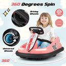 6V Electric Kids' Ride-On Bumper Car with 360° Spinning - Pink - product detail 4