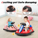 6V Electric Kids' Ride-On Bumper Car with 360° Spinning - Pink - product detail 7